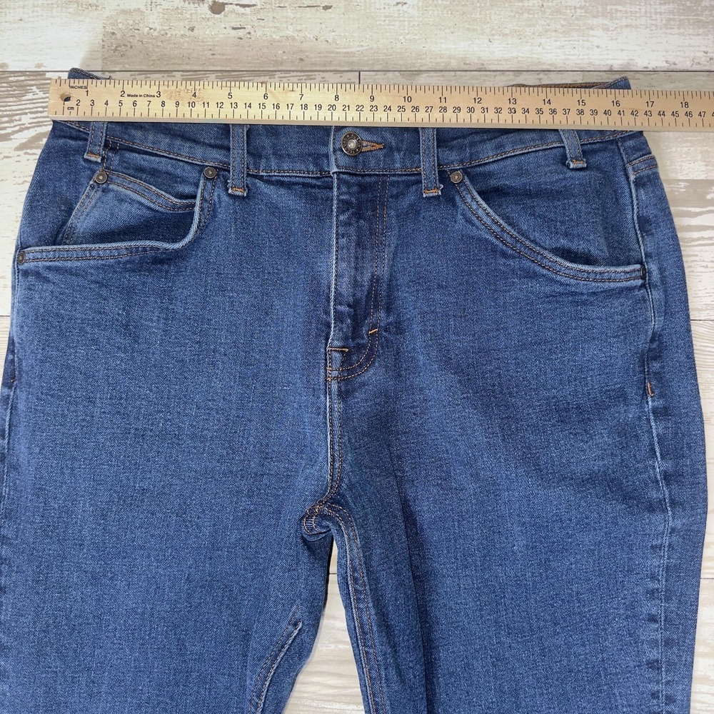 Tecovas Jeans Mens 34x32 Blue Rugged Relaxed Fit Straight Leg Denim Stretch - Picture 2 of 13